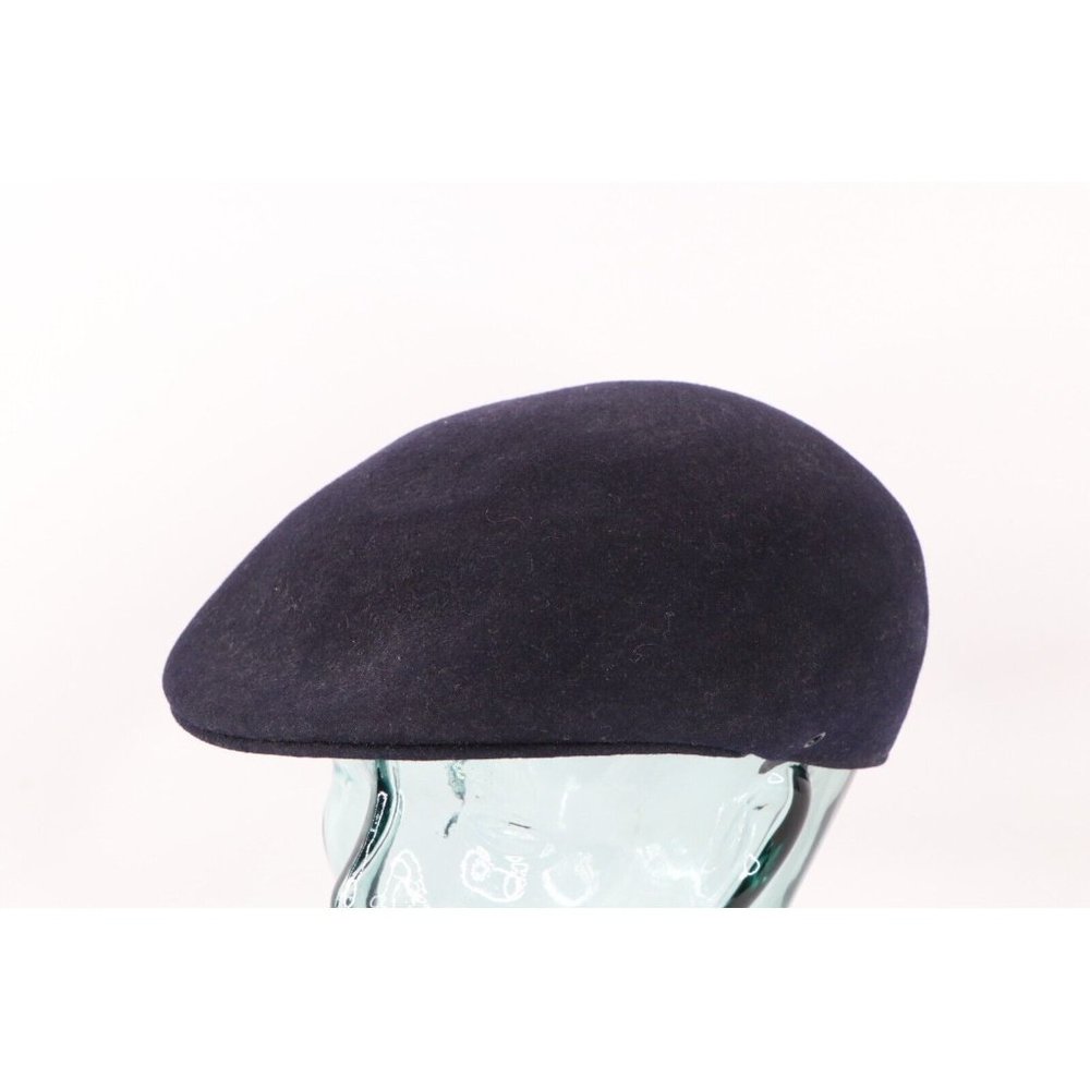 Vtg 90s Broner Ascot Wool Newsboy Cabbie Hat Cap Blue Large USA Peaky Blinders